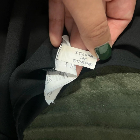 Madewell Novel Tie-Front Top Black Blouse Drapey V-Neck Short Sleeve size xxs - Picture 6 of 7